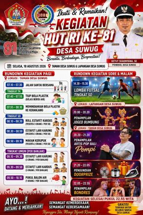 pengumuman kegitan hut ri yang ke 81